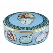 Ginori Il Viaggio Di Nettuno Sea Blue Round Box